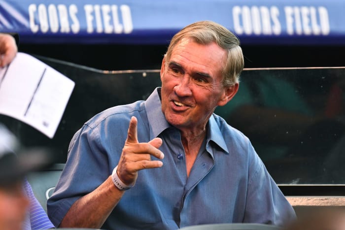 Mike Shanahan Coors Field © Ron Chenoy-USA TODAY Sports